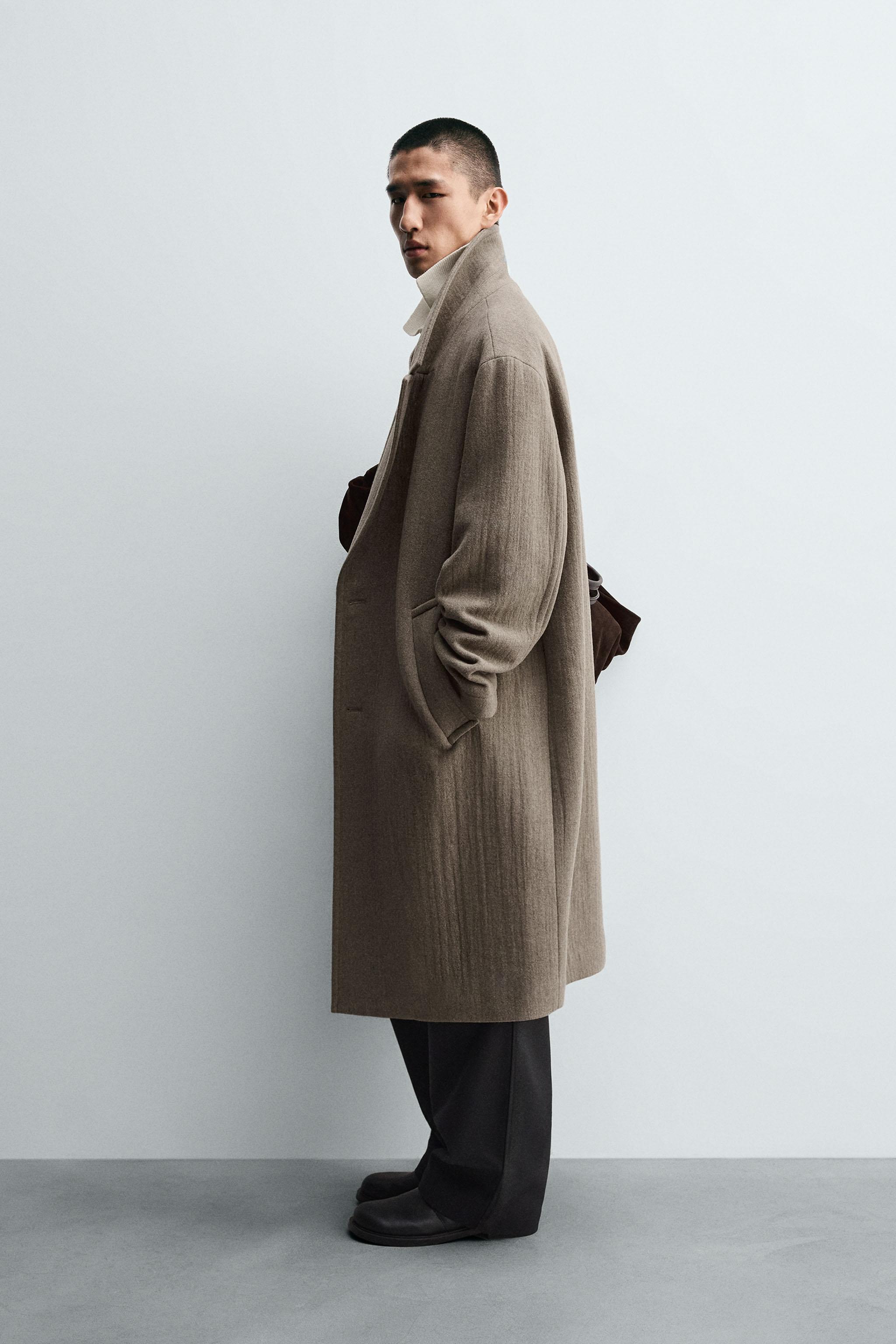 RELAXED FIT WOOL COAT